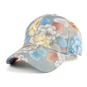 Casquette femme imprimée