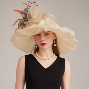Chapeau de cérémonie romantique