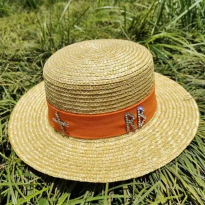 Chapeau de paille tissé