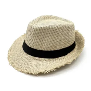 Trilby homme en paille