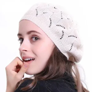 Béret en tricot pour femme