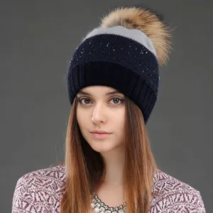 Bonnet d’hiver en acrylique et angora pour femme : chaleur optimale