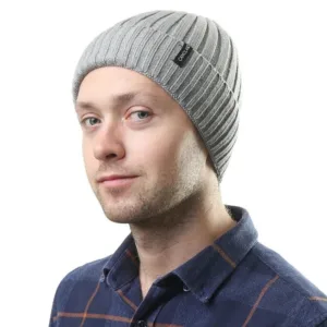 Bonnet homme en coton et laine
