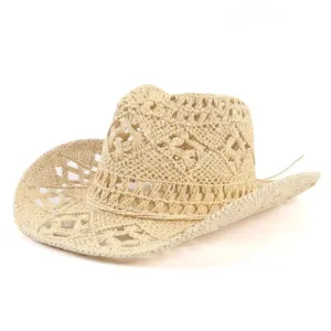Chapeau western en paille