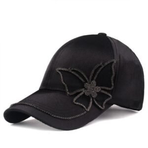 Casquette strass papillon
