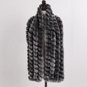 Écharpe Femmes Hiver Chaud Naturel De Fourrure