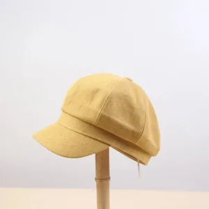 Casquette en coton et lin