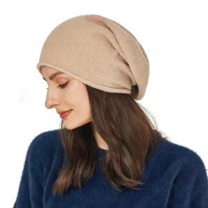Bonnet ample en cachemire pour femme