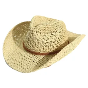 Chapeau de Cowboy en paille souple