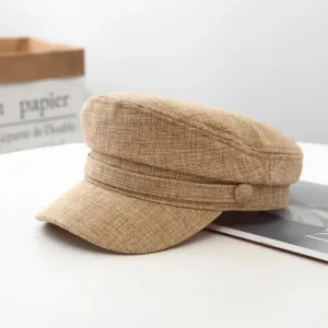 Casquette béret respirante en lin