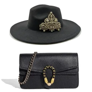 Chapeau Fedora et sac a main