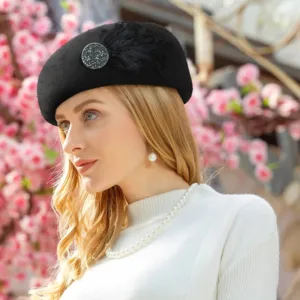 Chapeau fedora laine femme
