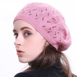 Béret en tricot femme