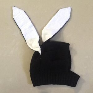 Bonnet en laine oreilles de lapin